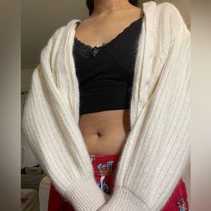 vintage/coquette shrug cardigan